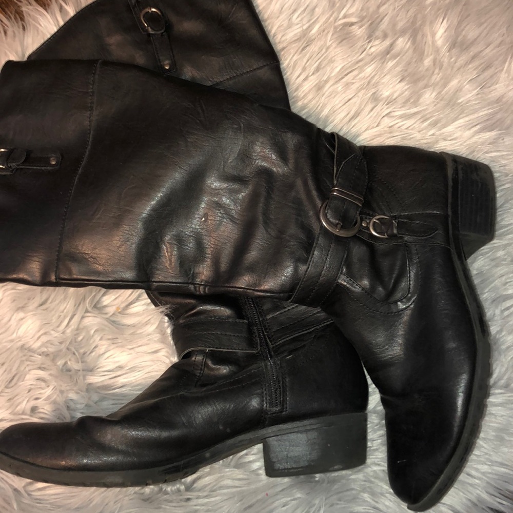 Black riding boots